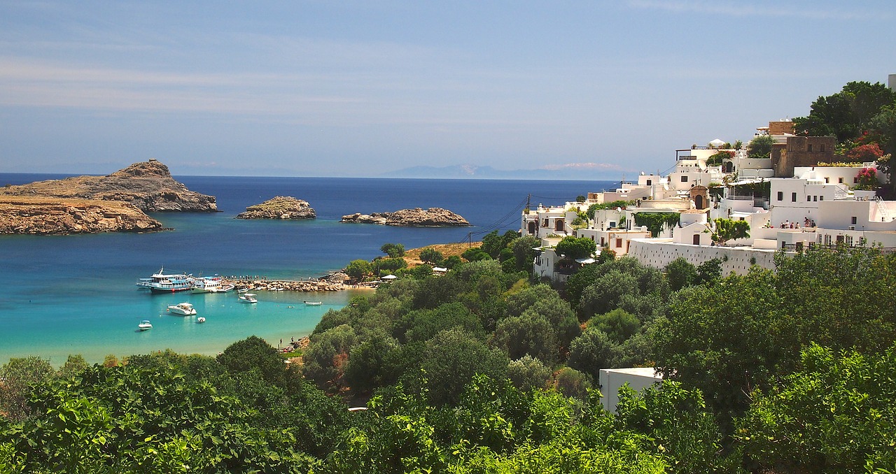 Lindos sur l'île de Rhodes