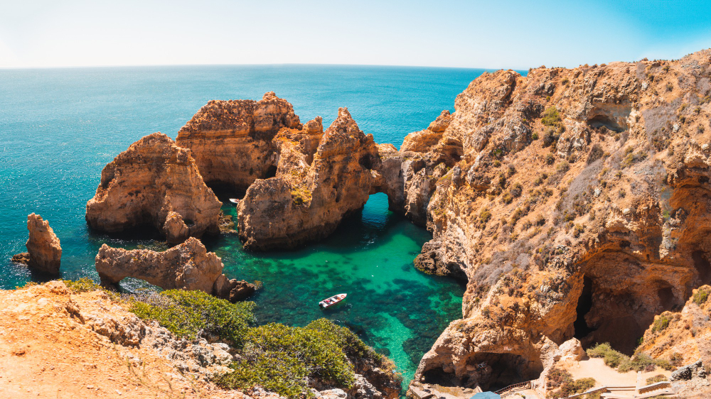 Ponta de Piedade en Algarve au Portugal