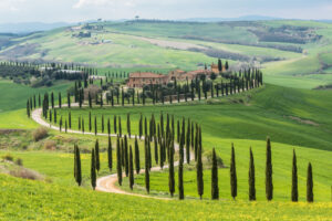 Val d'Orcia en Toscane, Italie