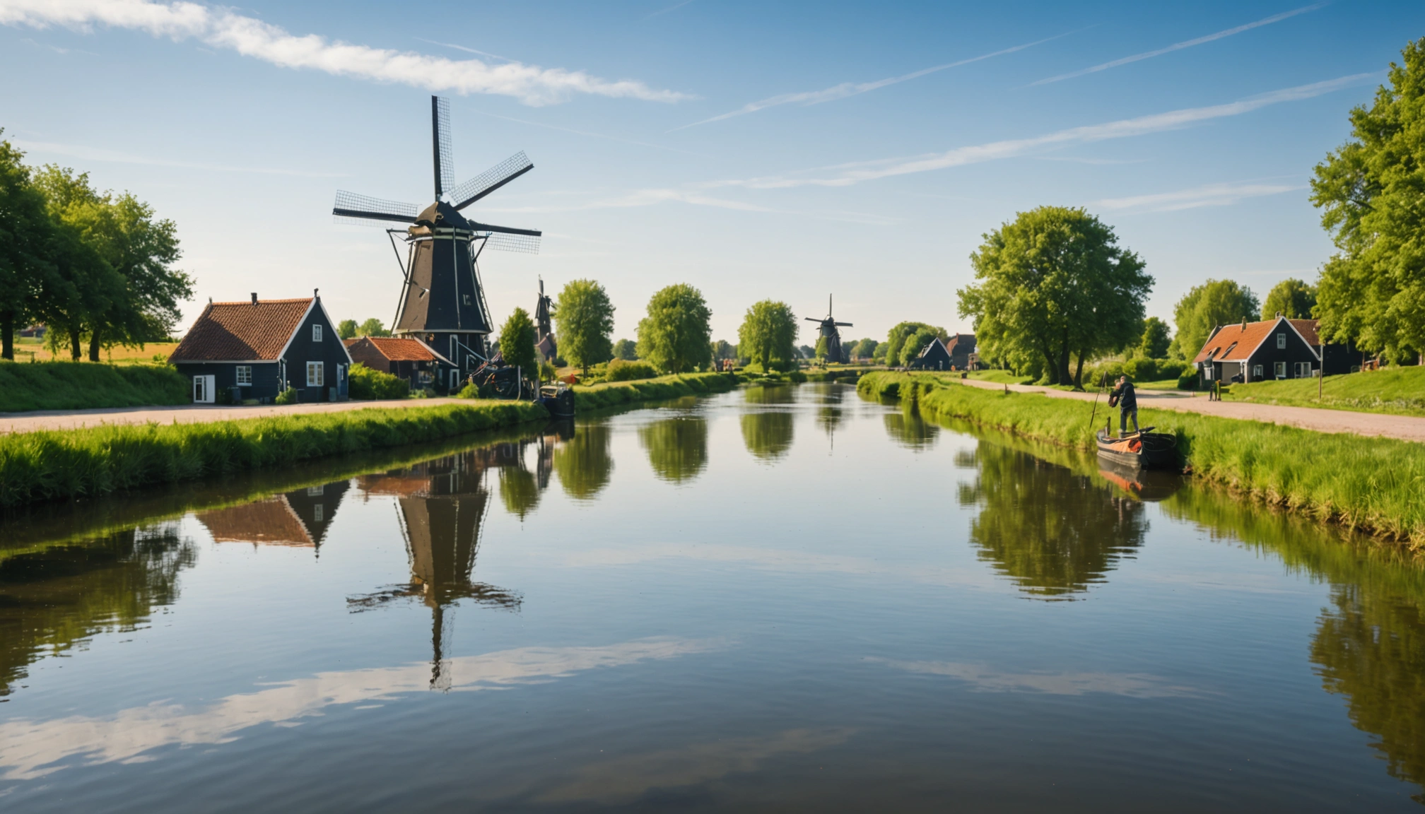 La pêche au coeur des paysages néerlandais