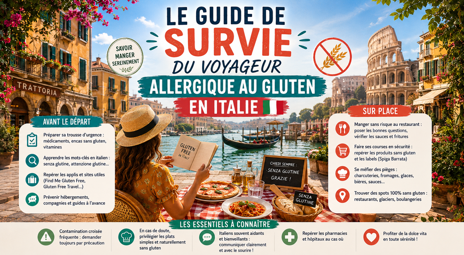 Guide de survie voyageur allergique au gluten en Italie