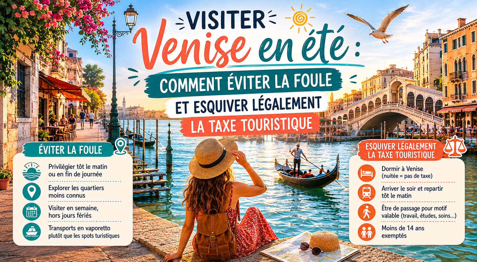 Visiter Venise en été et éviter la taxe touristique